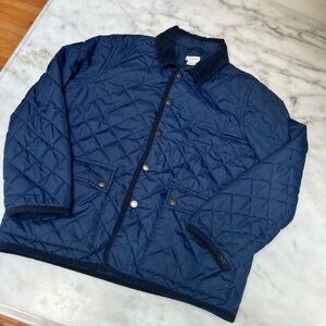 CrewCuts Girls Navy Quilted Jacket